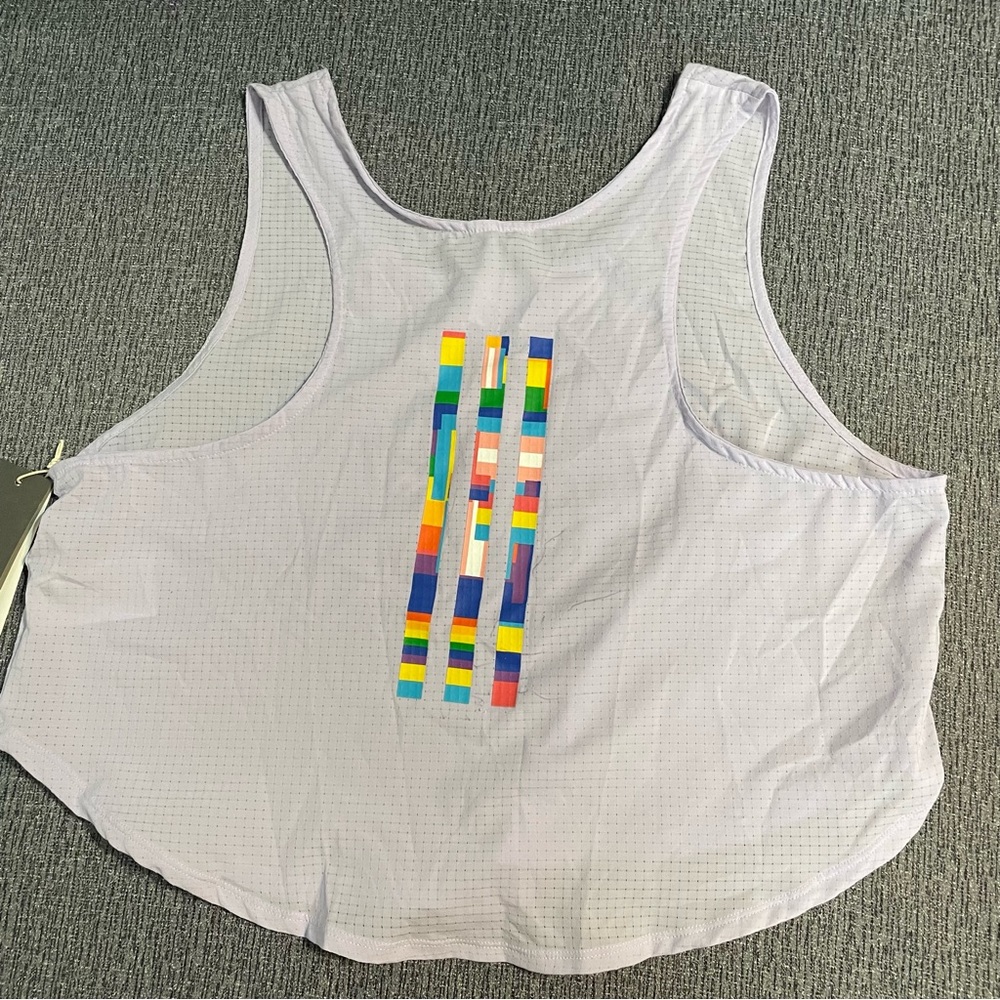 Adidas Women’s Pride Tech Crop Tank Top - Picture 9 of 16